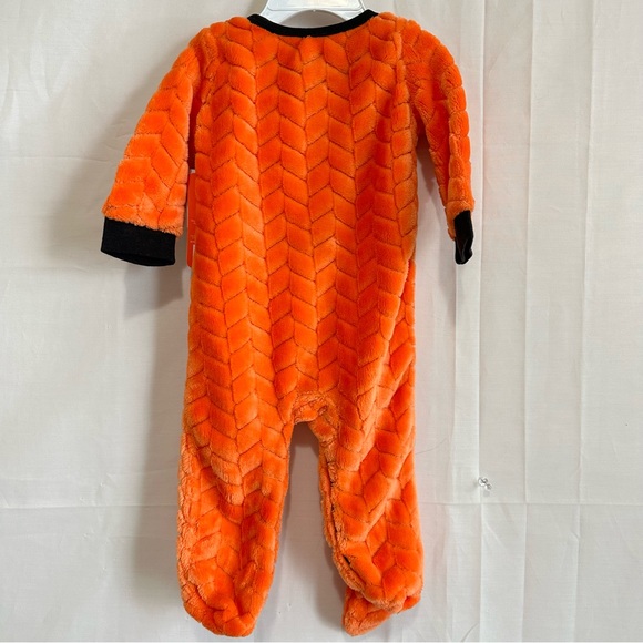 Baby Starters Halloween Footsie One Piece Fleece Pumpkin Face 6 Months - Picture 6 of 6